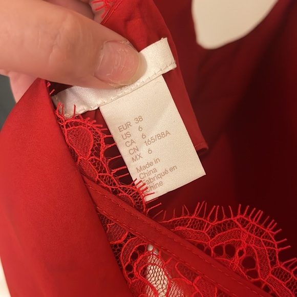 Satin Red H&M Tank - Picture 5 of 5
